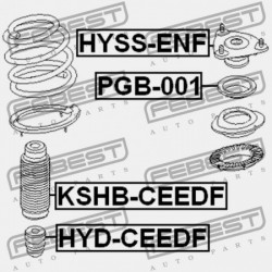 ELSŐ LENGÉSCSILLAPÍTÓ BURKOLAT KIA CEED 06 (2006-) GEN 54625-1H000