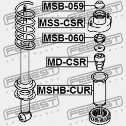 HÁTSÓ LENGÉSCSILLAPÍTÓ VISSZAHÚZÁS VISSZAVONT MR519011