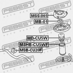 ELSŐ LENGÉSCSILLAPÍTÓ VISSZARUGÓZÁS MITSUBISHI LANCER,LANCER CEDIA CS,CT 2000.03-2009.08 JPN MR961189
