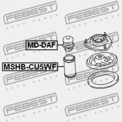 ELSŐ LENGÉSCSILLAPÍTÓ VISSZARUGÓZÁS MITSUBISHI LANCER/MIRAGE CJ-CP 1995.08-2000.08 JPN MB518957