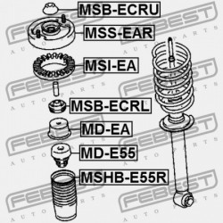 HÁTSÓ LENGÉSCSILLAPÍTÓ VISSZARUGÓZÁS MITSUBISHI LEGNUM EA,EC 1996.06-2002.08 JPN MB242352