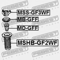 ELSŐ LENGÉSCSILLAPÍTÓ VISSZARUGÓZÁS MITSUBISHI OUTLANDER GF0 2012.04-2013.01 EUR 4055A031