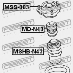 ELSŐ LENGÉSCSILLAPÍTÓ VISSZARUGÓZÁS MITSUBISHI GALANT EA3,8A 1998.02-2003.07 MMNA/MMNA MB349347