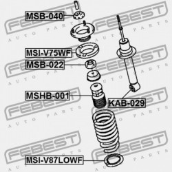 ELSŐ LENGÉSCSILLAPÍTÓ BURKOLAT A MITSUBISHI PAJERO/MONTEROLONG V90 2006.08- G.EXP MR554120