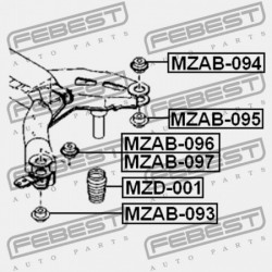 HÁTSÓ LENGÉSCSILLAPÍTÓ VISSZARUGÓZÁS MAZDA 6 WAGON GY 2002-2005 EU GJ6A-28-1A0A