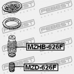 ELSŐ LENGÉSCSILLAPÍTÓ VISSZARUGÓZÁS MAZDA 626 GE 1991-1994 EU GA2A-34-111