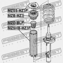 ELSŐ LENGÉSCSILLAPÍTÓ VISSZARUGÓZÁS MAZDA 3 BL 2008-2011 EU BBM2-34-111