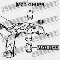 HÁTSÓ LENGÉSCSILLAPÍTÓ VISSZARUGÓZÁS MAZDA ATENZA SEDAN & SPORT GH 2007-2009 JP GP9A-28-1B0B