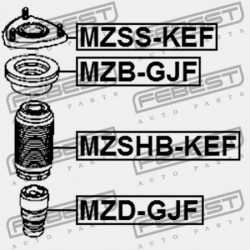 ELSŐ LENGÉSCSILLAPÍTÓ VISSZARUGÓZÁS MAZDA 6 GJ 2012-2012 EU GHP9-34-111