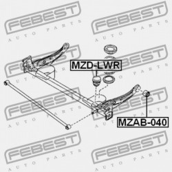 HÁTSÓ LENGÉSCSILLAPÍTÓ VISSZARUGÓZÁS MAZDA MPV LW 1999-2003 JP LC70-28-111A