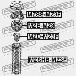 ELSŐ LENGÉSCSILLAPÍTÓ VISSZARUGÓZÁS MAZDA 3 BK 2003-2006 EU BP4K-34-111C