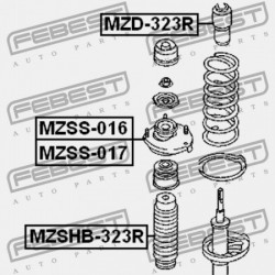 HÁTSÓ LENGÉSCSILLAPÍTÓ BURKOLAT MAZDA FAMILIA BJ 1998-2000 JP B01C-28-0A5A