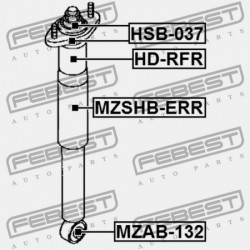 HÁTSÓ LENGÉSCSILLAPÍTÓ BURKOLAT MAZDA CX-7 ER 2007-2009 EU EG21-28-910F