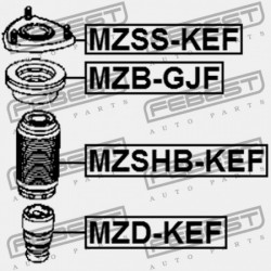 ELSŐ LENGÉSCSILLAPÍTÓ BURKOLAT MAZDA CX-5 KE 2011-2012 EU KD35-34-015