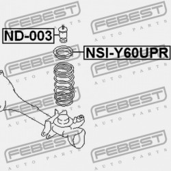 ELSŐ LENGÉSCSILLAPÍTÓ VISSZARUGÓZÁS NISSAN PATROL(GR) Y61 1997.10-2010.03 EL 54050-VB000