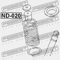 HÁTSÓ LENGÉSCSILLAPÍTÓ VISSZARUGÓZÁS NISSAN TERRANO R50 1995.09-2002.08 JP 55240-0W010