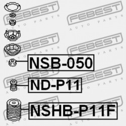 ELSŐ LENGÉSCSILLAPÍTÓ LÖKHÁRÍTÓ NISSAN PRIMERA P11E 1996.06-2002.01 EL 54050-2F005