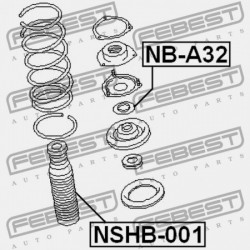 ELSŐ LENGÉSCSILLAPÍTÓ BURKOLAT NISSAN TERRANO R50 1995.09-2002.08 JP 54050-0W002