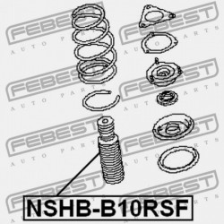 ELSŐ LENGÉSCSILLAPÍTÓ BURKOLAT NISSAN SUNNY/ALMERA B10RS 2006.03-2013.03 GL 54052-95F0A