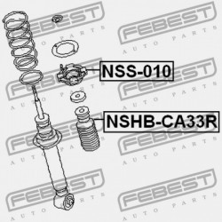 HÁTSÓ LENGÉSCSILLAPÍTÓ BURKOLAT NISSAN MAXIMA CA33 2000.01-2006.01 EL 55240-2Y000