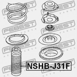 ELSŐ LENGÉSCSILLAPÍTÓ BURKOLAT NISSAN TEANA J31 2006.04-2008.02 EL 54050-9Y000