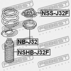 ELSŐ LENGÉSCSILLAPÍTÓ BURKOLAT NISSAN TEANA RUS MÁRKA J32R 2009.06-2013.12 EL 54050-JP00A