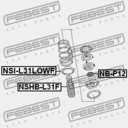 ELSŐ LENGÉSCSILLAPÍTÓ BURKOLAT NISSAN ALTIMA L31 2001.08-2006.10 CA 54050-8J000