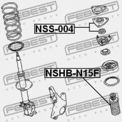 ELSŐ LENGÉSCSILLAPÍTÓ BURKOLAT NISSAN SUNNY B14 1994.01-1999.08 JP 54052-0M011