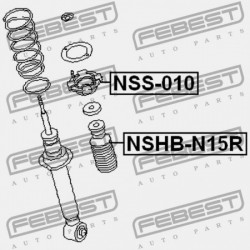 HÁTSÓ LENGÉSCSILLAPÍTÓ BURKOLAT NISSAN ALMERA JPN MÁRKA N16 2000.04-2001.03 EL 55240-3M015