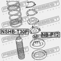 ELSŐ LENGÉSCSILLAPÍTÓ BURKOLAT NISSAN X-TRAIL T30 2004.03-2006.12 CA 54050-38U01
