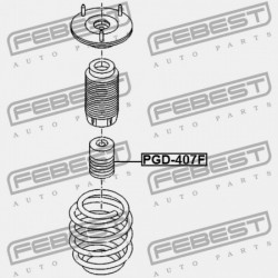 LENGÉSCSILLAPÍTÓ ELSŐ LENGÉSCSILLAPÍTÓ PEUGEOT 407 2004-2010 5033.98