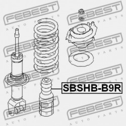 SUBARU TRIBECA W10 HÁTSÓ LENGÉSCSILLAPÍTÓ BURKOLAT 2004.11- USA 20371-XA00A