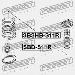 HÁTSÓ LENGÉSCSILLAPÍTÓ BURKOLAT SUBARU IMPREZA G11 2000.02-2007.04 JP 20372-FE010