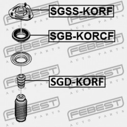 SSANG YONG ÚJ ACTYON (KORANDO C) ELSŐ LENGÉSCSILLAPÍTÓ LENGÉSCSILLAPÍTÓ VISSZAPATTANÁS 2010-2013 4431834000