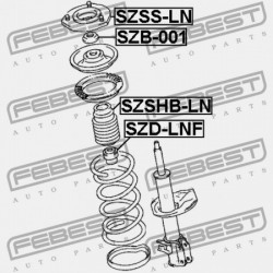 SUZUKI BALENO/ESTEEM ELSŐ LENGÉSCSILLAPÍTÓ BURKOLAT SY413/SY415/SY416/SY418/SY419 1995-2001 41931-54G00