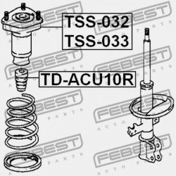 HÁTSÓ LENGÉSCSILLAPÍTÓ VISSZARUGÓZÁS TOYOTA KLUGER L/V ACU2,MCU2 2000.11-2007.05 JP 48341-48010