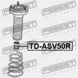 HÁTSÓ LENGÉSCSILLAPÍTÓ VISSZARUGÓZÁS TOYOTA CAMRY/HYBRID ASV50L-C*****,AVV50,GSV50 2011.09- US 48341-06050