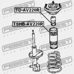 HÁTSÓ LENGÉSCSILLAPÍTÓ VISSZARUGÓZÁS TOYOTA CAMRY GRACIA MCV2,SXV2 1996.12-2001.09 JP 48341-32051