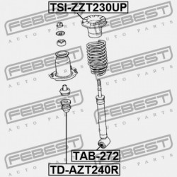 HÁTSÓ LENGÉSCSILLAPÍTÓ VISSZARUGÓZÁS TOYOTA CELICA ZZT23 1999.08-2005.07 EU 48341-32100