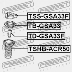 ELSŐ LENGÉSCSILLAPÍTÓ VISSZARUGÓZÁS TOYOTA RAV4 ACA3,ALA3,GSA33,ZSA3 2005.11-2012.12 GR 48331-42030