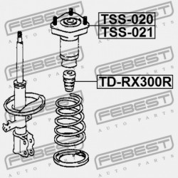HÁTSÓ LENGÉSCSILLAPÍTÓ VISSZARUGÓZÁS TOYOTA KLUGER L/V ACU2,MCU2 2000.11-2007.05 JP 48341-48050