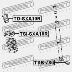 HÁTSÓ LENGÉSCSILLAPÍTÓ VISSZARUGÓZÁS TOYOTA RAV4 SXA1 1994.04-2000.05 JP 48306-42040