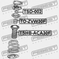 ELSŐ LENGÉSCSILLAPÍTÓ VISSZARUGÓZÁS TOYOTA ZELAS AGT20 2010.08- GR 48331-21030