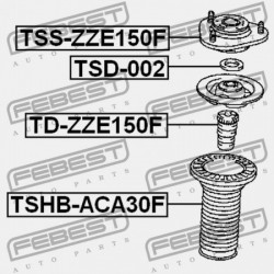 ELSŐ LENGÉSCSILLAPÍTÓ VISSZARUGÓZÁS TOYOTA AURIS/HYBRID (UKP) ADE15,NDE150,NRE150,NRE150,ZRE15,ZZE150,Z 48331-02070