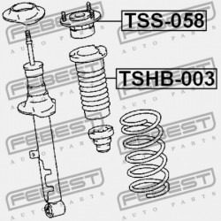 ELSŐ LENGÉSCSILLAPÍTÓ BURKOLAT TOYOTA CROWN GRS182 2004.11-2008.02 GR 48157-30250