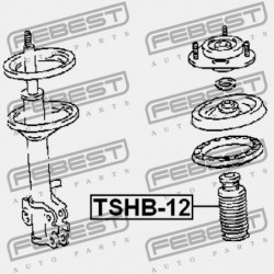 UNIVERZÁLIS LENGÉSCSILLAPÍTÓ BURKOLAT VISSZARUGÓZÁSSAL TOYOTA CRESTA GX90,JZX9,LX90,SX90 1992.10-1996.09 JP 48331-12130