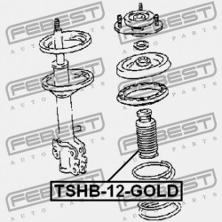 UNIVERZÁLIS LENGÉSCSILLAPÍTÓ BURKOLAT VISSZARUGÓZÁSSAL TOYOTA CRESTA GX90,JZX9,LX90,SX90 1992.10-1996.09 JP 48331-12130