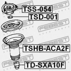 ELSŐ LENGÉSCSILLAPÍTÓ BURKOLAT TOYOTA RAV4 ACA2 2000.08-2005.11 EU 48157-42010