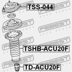 ELSŐ LENGÉSCSILLAPÍTÓ BURKOLAT TOYOTA KLUGER L/V ACU2,MCU2 2000.11-2007.05 JP 48157-28020