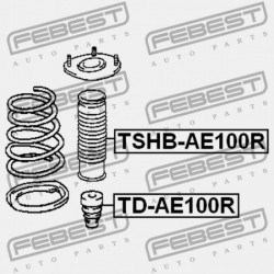 HÁTSÓ LENGÉSCSILLAPÍTÓ BURKOLAT TOYOTA COROLLA SED/CP/WG AE10,CE100,EE10 1991.08-2001.11 GR 48559-12080
